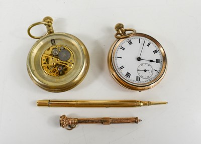 Lot 371 - A keyless wind, skeleton watch, the chapter...