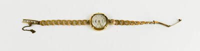 Lot 374 - A vintage 9ct gold lady's wrist watch, by...