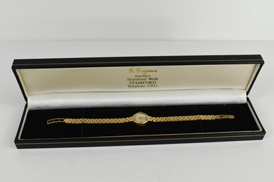 Lot 83 - A lady's 9ct gold Accurist wristwatch, the...