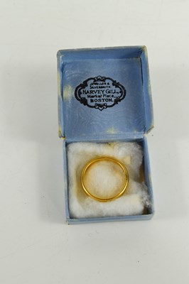 Lot 80 - A 22ct gold wedding band, size Q, 4.08g.