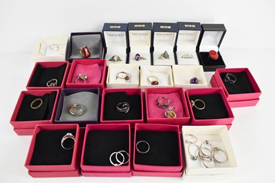 Lot 294 - A selection of silver rings by Pia, Shipton &...