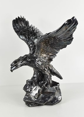 Lot 412 - A Camelot silver clad sculpture of an eagle...