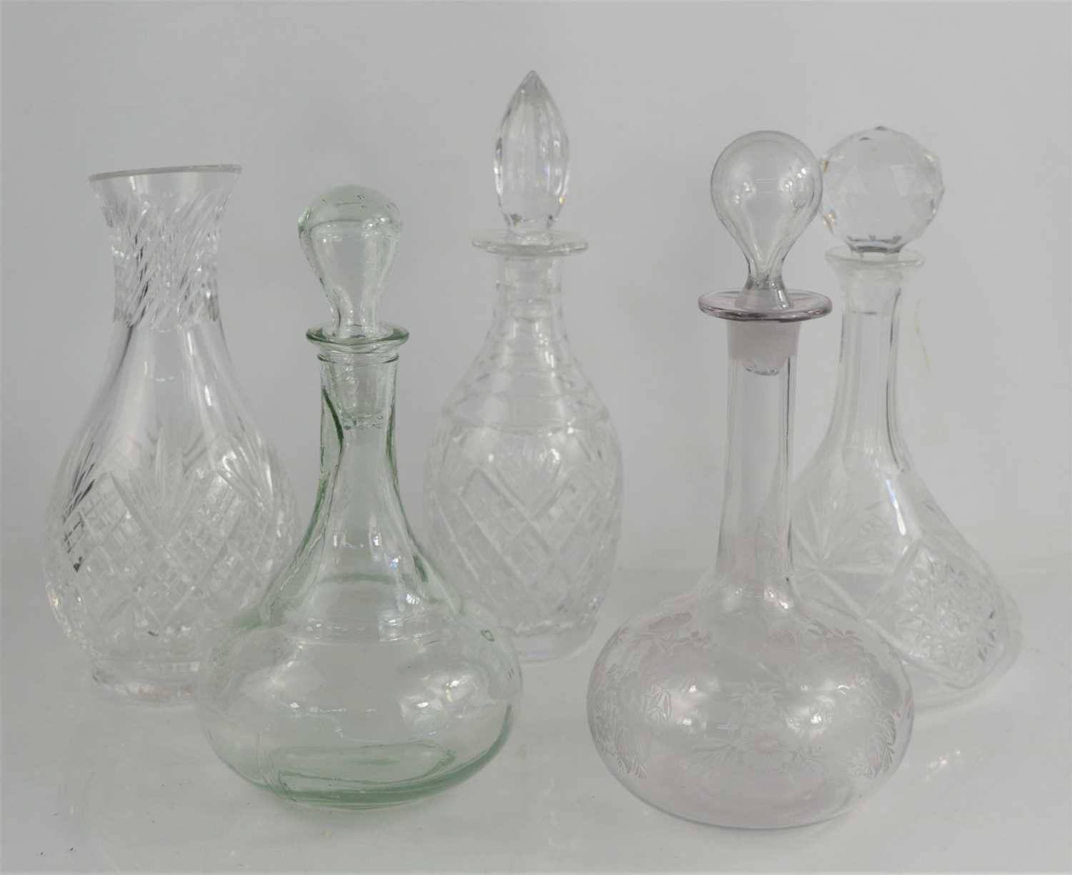 Lot 69 - A Royal Brierley vase, together with four...
