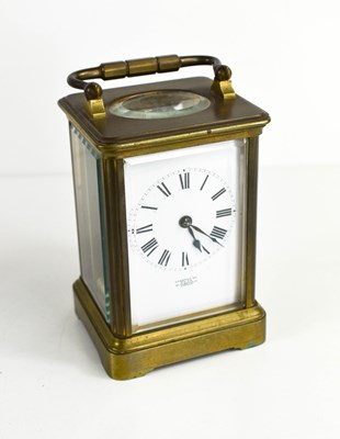 Lot 409 - A 19th century brass carriage clock, by Dent...