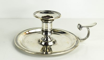 Lot 405 - A 19th century silver chamberstick, 7toz.