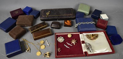 Lot 296A - A selection of jewellery boxes, to include two...