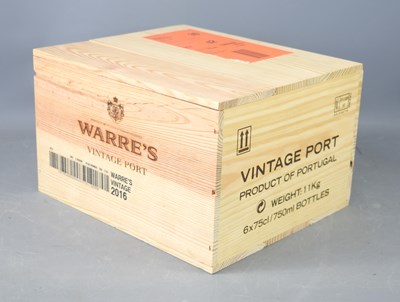 Lot 346 - A case of six bottle so Warres 2016 Vintage...