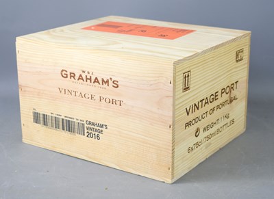 Lot 347 - A case of six bottles of Grahams 2016 vintage...