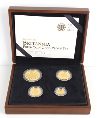 Lot 27 - A Royal Mint 2011 Britannia Four-Coin Gold...