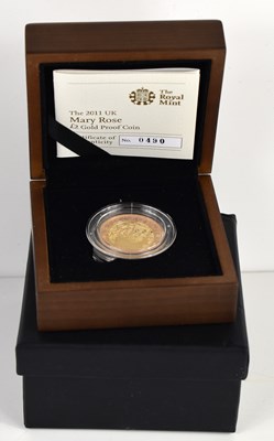 Lot 5 - A Royal Mint "Mary Rose" 2011 Gold Proof £2...