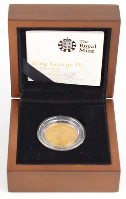 Lot 14 - A George IV Laureate Head gold sovereign,...