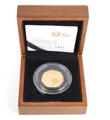 Lot 8 - A Royal Mint "Girlguiding UK" 2010 Gold Proof...