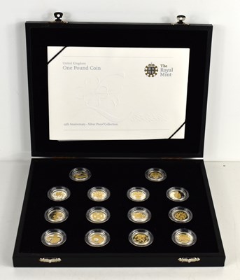 Lot 52 - A Royal Mint 25th Anniversary One Pound Coin...