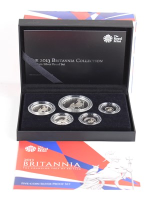 Lot 47 - A Royal Mint 2013 Britannia Silver Proof Five...