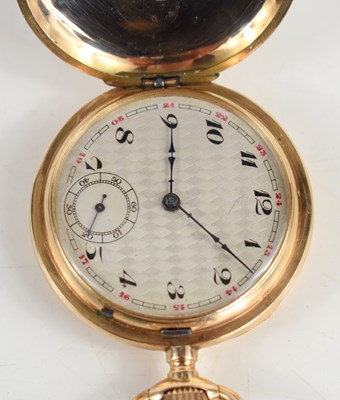 Lot 51 - A 19th century French full hunter pocket watch,...