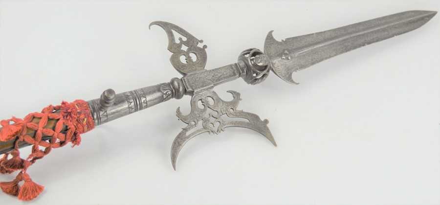 Lot 474 - A 17th century halberd circa 1600, with...