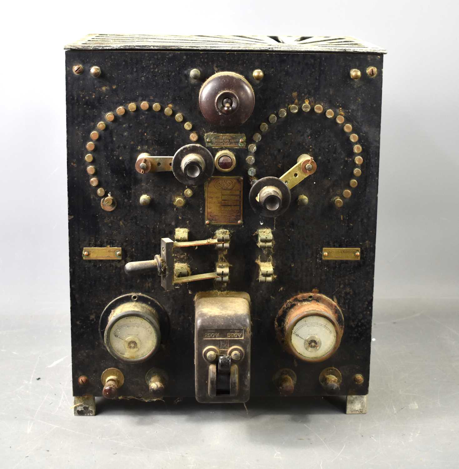 Lot 17 - An early 20th century battery charger made by...