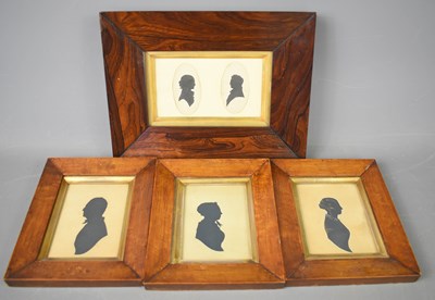 Lot 265 - A group of Victorian silhouettes, to include a...