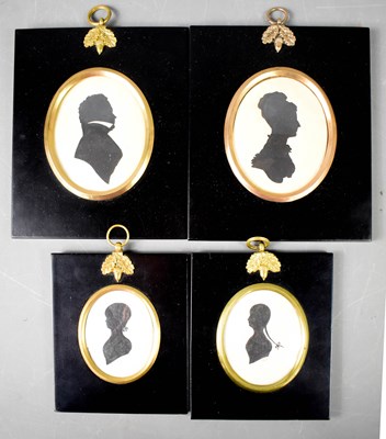 Lot 261 - Four Georgian silhouette portraits, including...