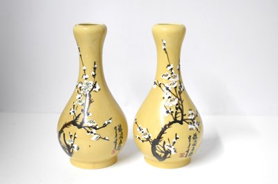 Lot 78 - A pair of 20th century Chinese vases, each...