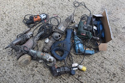 Lot 317 - A group of power tools to include drills,...