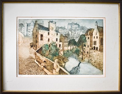 Lot 255 - Michael McVeigh (Scottish b.1957): etching of...