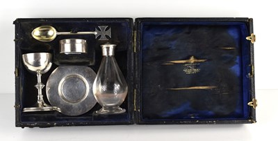 Lot 44 - An early 20th century silver travelling...
