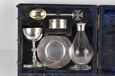 Lot 44 - An early 20th century silver travelling...