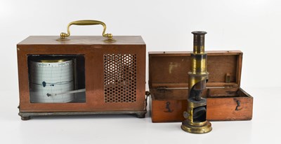 Lot 308 - A vintage thermograph in copper case and a...