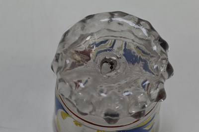Lot 134 - A mid 18th century German glass wedding goblet,...