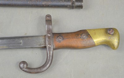 Lot 449 - A French 19th Century Model 1874 Bayonet with...