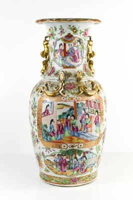Lot 17 - A 19th century Chinese vase, modelled with...