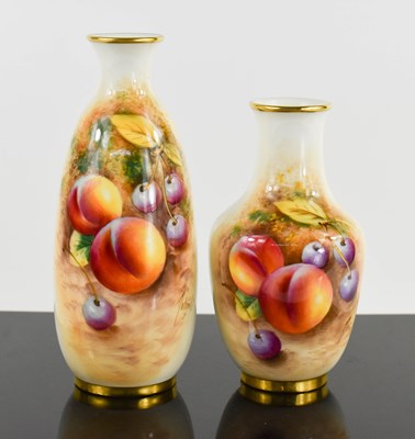 Lot 99 - Two Royal Worcester vases by Frank Roberts,...
