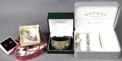 Lot 163 - A Rotary ladies wristwatch and bracelet set,...
