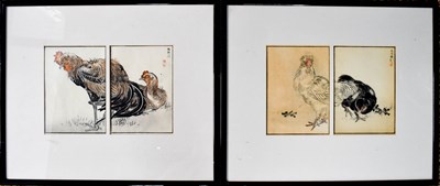 Lot 274 - A pair of Chinese colour prints depicting...