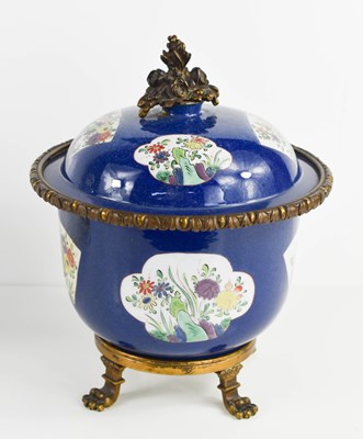 Lot 101 - A 19th century Chinese style pot and cover,...