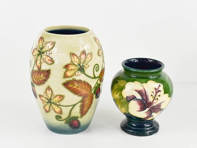 Lot 128 - A Moorcroft baluster vase, trail decorated...