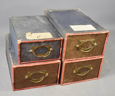 Lot 31 - A group of four vintage Stone's Patent Drawer...