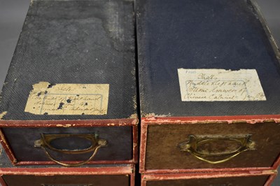 Lot 31 - A group of four vintage Stone's Patent Drawer...
