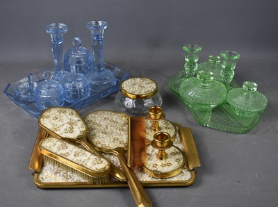 Lot 66 - A selection of mid-century coloured glass...