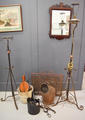 Lot 360 - A selection of ironware, to include coal...