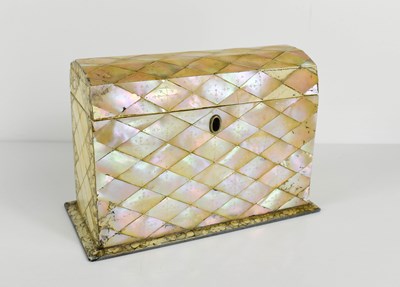 Lot 33 - A 19th century mother-of-pearl inlaid...