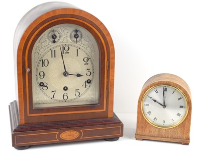 Lot 398 - A turn of the 19th/20th century mantle clock,...