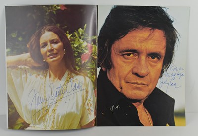 Lot 78 - An autographed Johnny Cash Silver Anniversary...