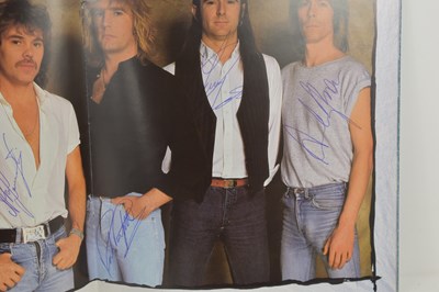 Lot 63 - A Status Quo autographed "End of the World"...