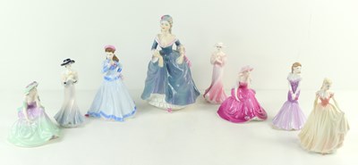 Lot 340 - A group of eight Coalport figures to include...