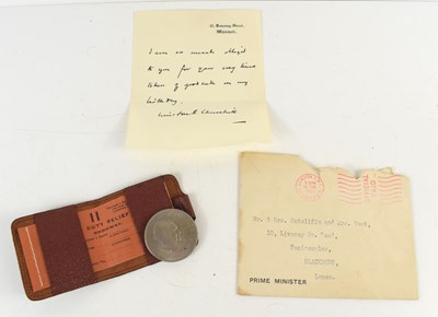 Lot 177 - A facsimile letter from Winston Churchill to...