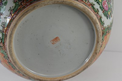 Lot 15 - A large 20th century Canton Famille Rose bowl,...