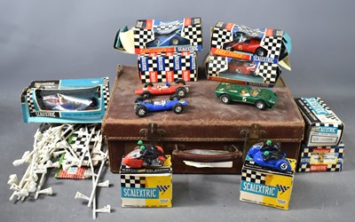 Lot 160 - A group of vintage Scalextric and Tri-ang...