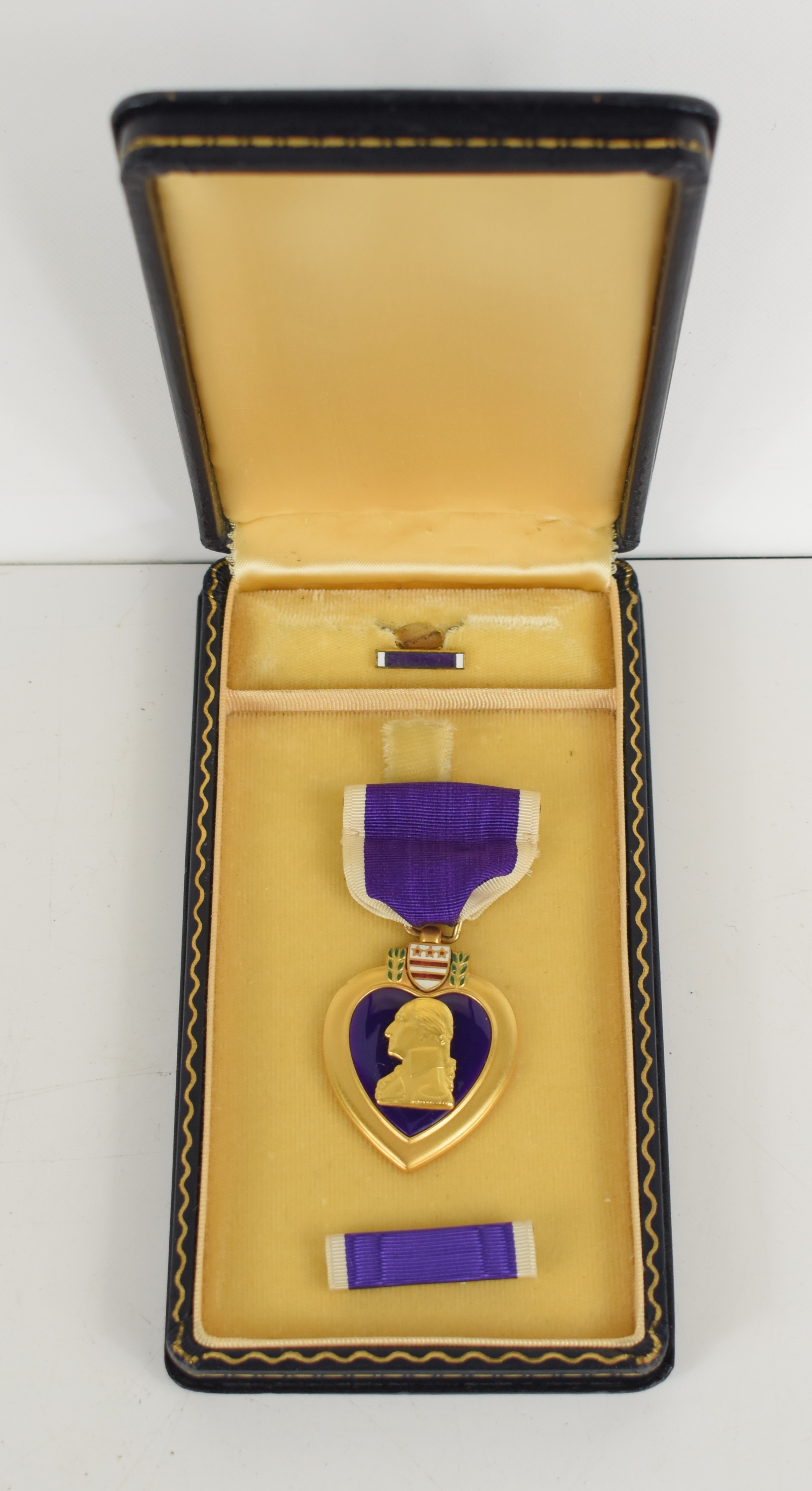 Lot 25 - A U.S Army Purple Heart medal with original